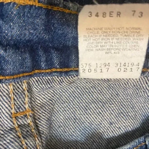 Levi's  517 Vintage (1994) Slim Fit distressed jeans, size 36/34 - Picture 5 of 10